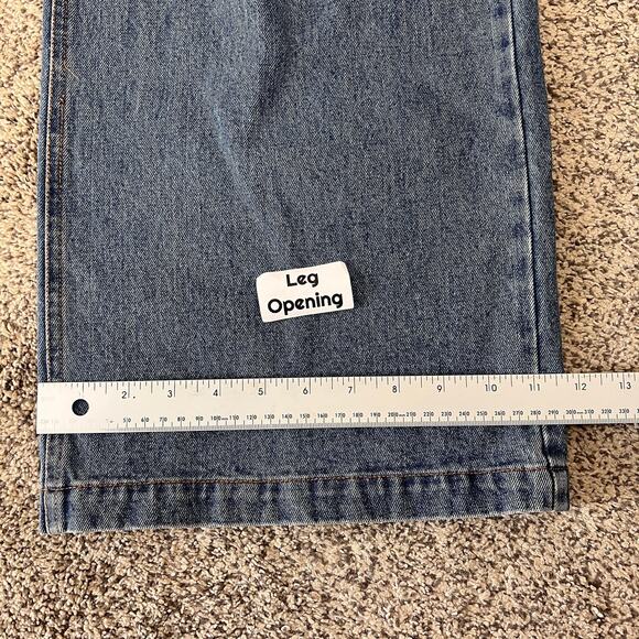 NWT Lulus Womens S Y2K Grunge Skater 90s Pleated High Rise Wide Leg Blue Jeans - Picture 11 of 11